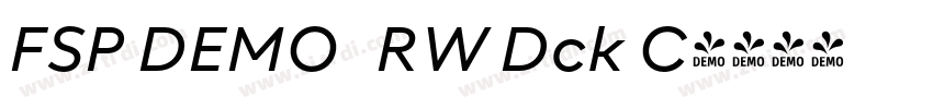 FSP DEMO   RW Dck C字体转换